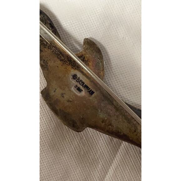 Vintage BAYANTHAN Silver Abstract Pin / Brooch Silver 925, Jewelry Collectible - Picture 3 of 10